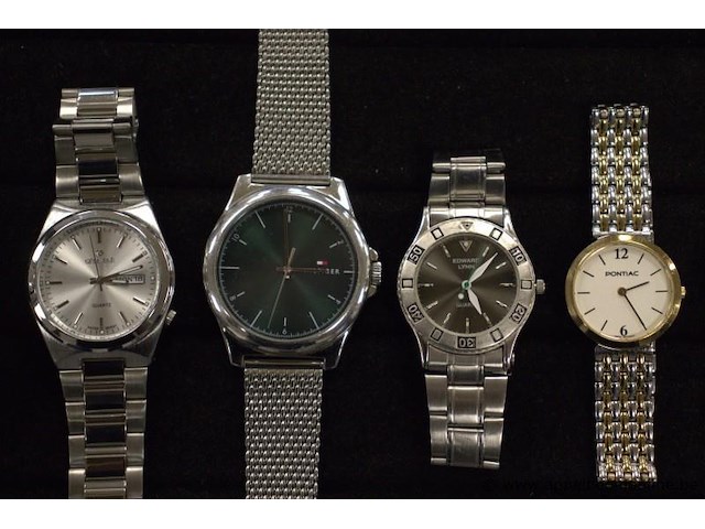 8 diverse horloges wo empario; van heusden, pontiac, hilfinger, edward lynn - afbeelding 3 van  4