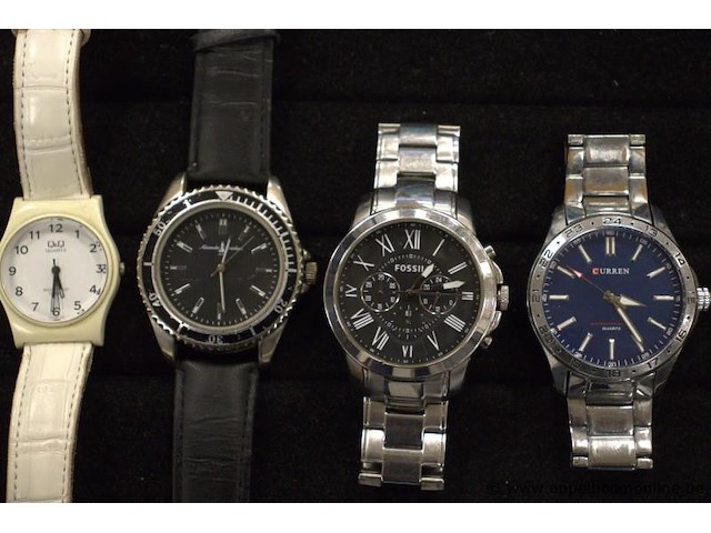 8 diverse horloges wo foddil, curren, q&q, marea, superdry enz - afbeelding 2 van  4