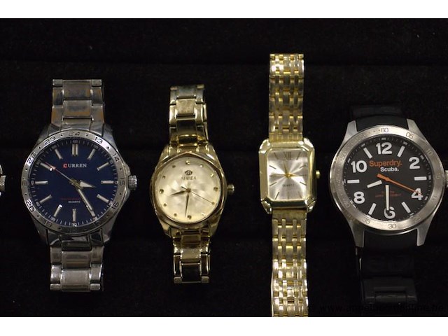 8 diverse horloges wo foddil, curren, q&q, marea, superdry enz - afbeelding 3 van  4