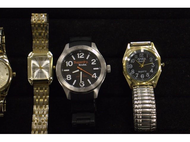 8 diverse horloges wo foddil, curren, q&q, marea, superdry enz - afbeelding 4 van  4