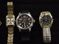8 diverse horloges wo foddil, curren, q&q, marea, superdry enz - afbeelding 4 van  4
