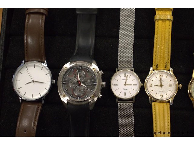 8 diverse horloges wo marea, oozoo, festina, pulsar, guess, festina - afbeelding 2 van  4