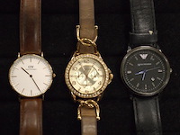 8 divese horloges wo rodania, fossil, guy laroche, armani, enz - afbeelding 4 van  4