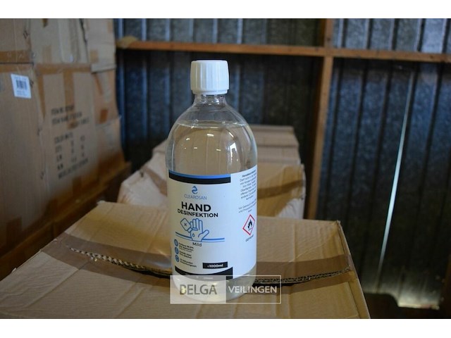 8 dozen hand desinfektion 1000ml/fles - afbeelding 1 van  2
