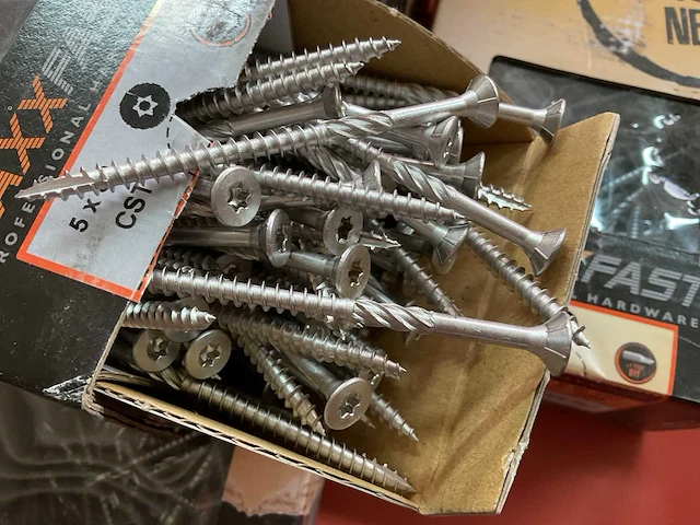 8 dozen hout schroeven deels inox - afbeelding 3 van  6