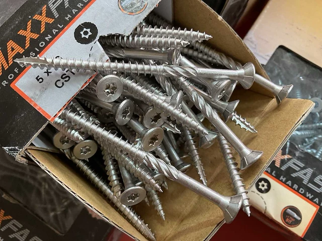 8 dozen hout schroeven deels inox - afbeelding 2 van  6