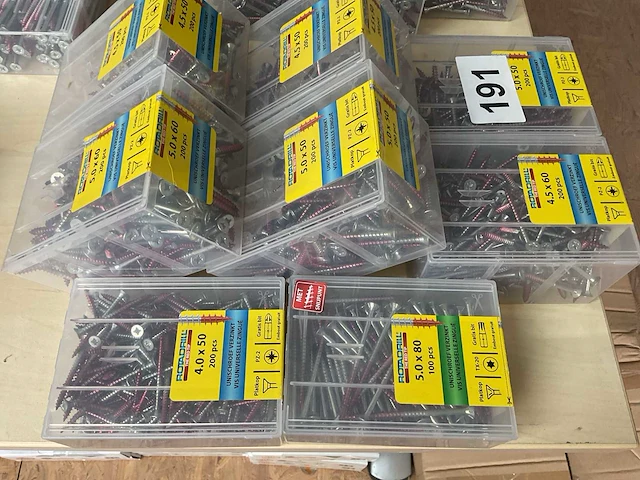 8 dozen hout schroeven met bits - afbeelding 5 van  5
