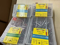 8 dozen hout schroeven met bits - afbeelding 4 van  6