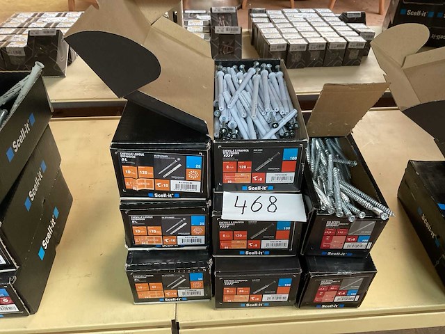 8 dozen houtschroeven en slag pluggen - afbeelding 1 van  7