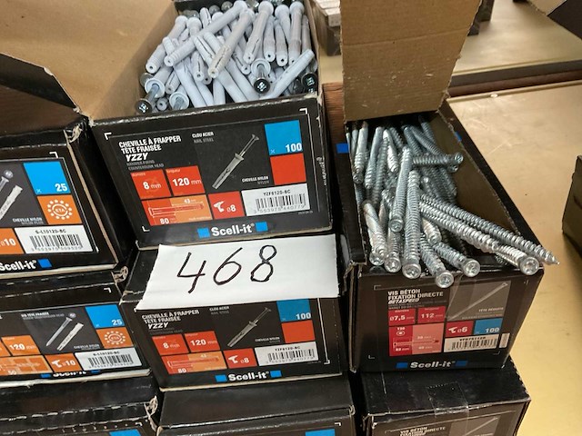 8 dozen houtschroeven en slag pluggen - afbeelding 2 van  7