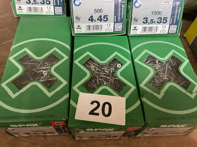8 dozen spax houtschroeven - afbeelding 3 van  6