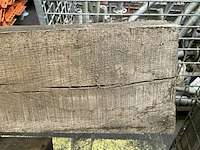 8 eiken houten balken - afbeelding 3 van  7