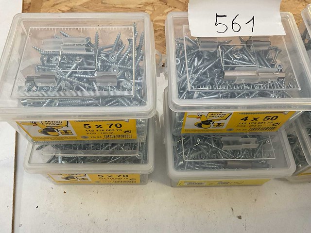 8 emmers hout schroeven met bitsen en magneet houder - afbeelding 3 van  5