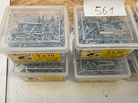 8 emmers hout schroeven met bitsen en magneet houder - afbeelding 3 van  5