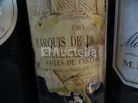 8 flessen rode wijn 1980, .., 2004 (zie foto's) - afbeelding 2 van  11