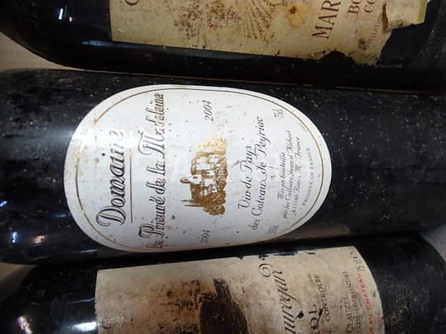 8 flessen rode wijn 1980, .., 2004 (zie foto's) - afbeelding 8 van  11