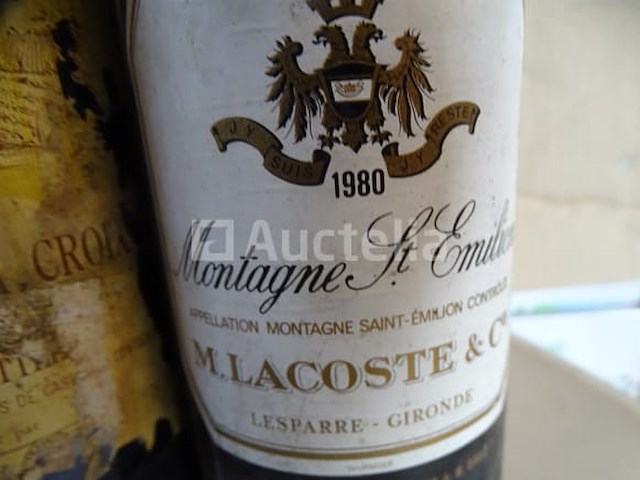 8 flessen rode wijn 1980, .., 2004 (zie foto's) - afbeelding 11 van  11