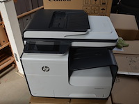 8 kartons computermateriaal w.o. 6 printers hp page wide pro mfp 477dw, kabels, apparaat (niet getest) - afbeelding 2 van  13