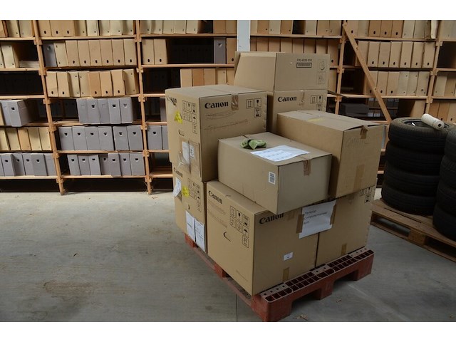 8 kartons computermateriaal w.o. 6 printers hp page wide pro mfp 477dw, kabels, apparaat (niet getest) - afbeelding 11 van  13