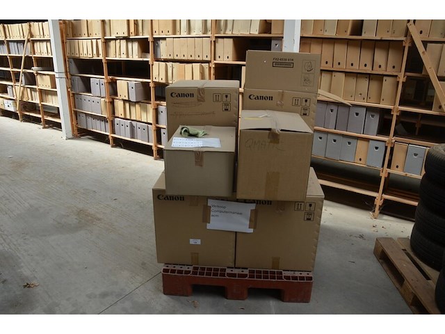 8 kartons computermateriaal w.o. 6 printers hp page wide pro mfp 477dw, kabels, apparaat (niet getest) - afbeelding 12 van  13