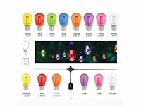 8 kleuren st45 – 2w filament shockproof led bulbs (x120)
