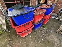 8 kunststof mortelbakken mattus en gedimat