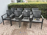 8 kunststof tuinstoelen - afbeelding 7 van  7