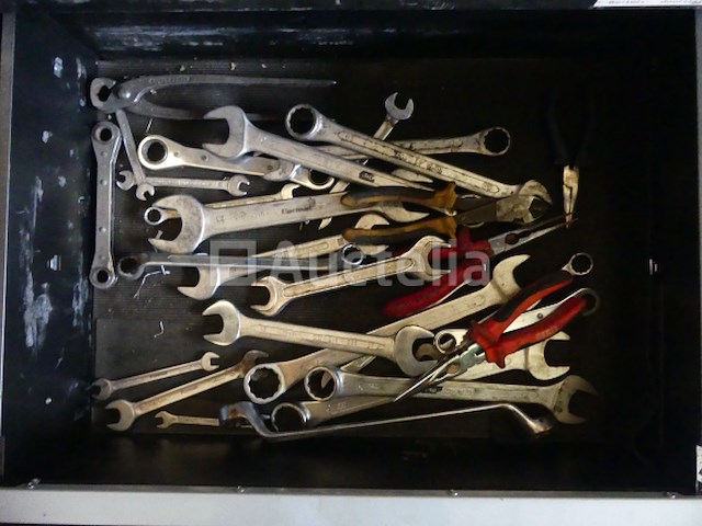 8-lades werkplaatstrolley met stahl-gereedschap - afbeelding 3 van  9