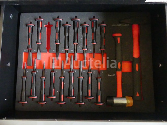 8-lades werkplaatstrolley met stahl-gereedschap - afbeelding 4 van  9