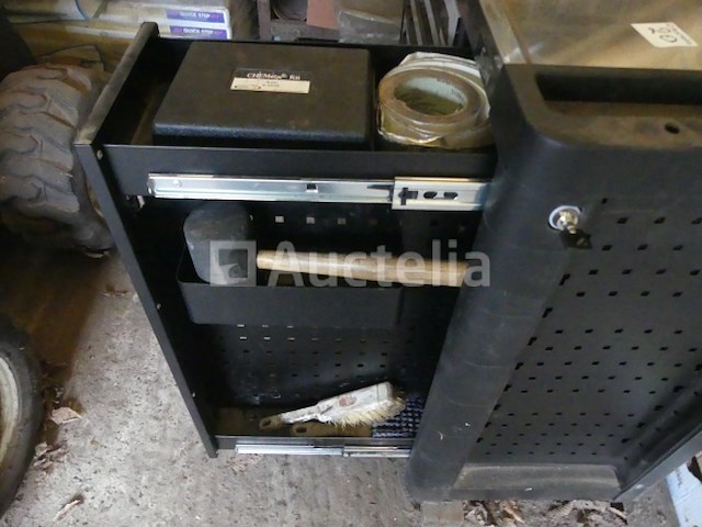 8-lades werkplaatstrolley met stahl-gereedschap - afbeelding 6 van  9