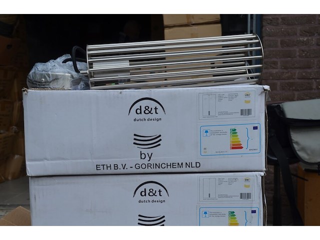 8 metalen hanglampen dutch design - afbeelding 3 van  7