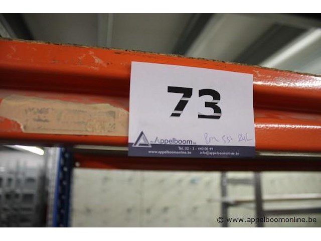 8 meter magazijnrekken bestaande uit 5 staanders en 24 leggers - afbeelding 2 van  2