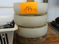 8 nylon stuurwielen palletwagen - afbeelding 1 van  2