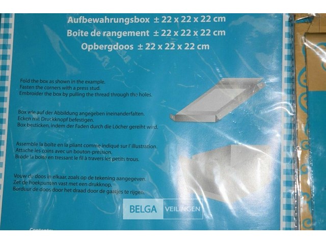 8 opbergdozen 22x22x22 cm - afbeelding 2 van  3