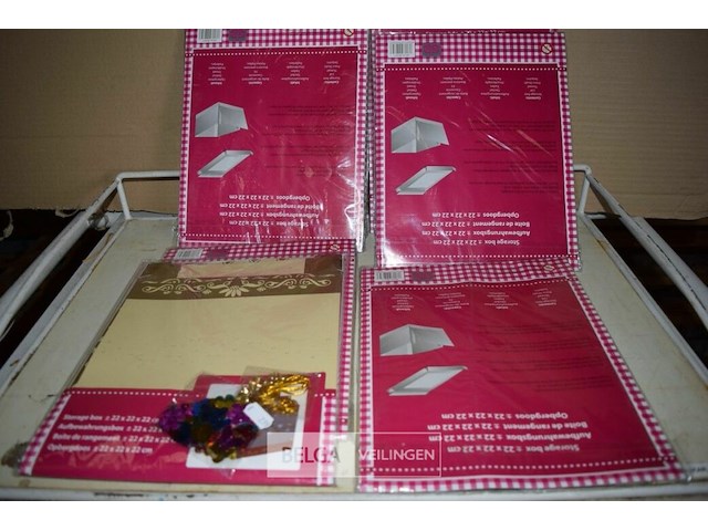 8 opbergdozen 22x22x22 cm - afbeelding 1 van  2