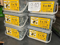 8 potten houtschroeven met bitsen - afbeelding 5 van  5