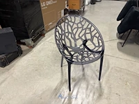 8 pvc tuinstoelen