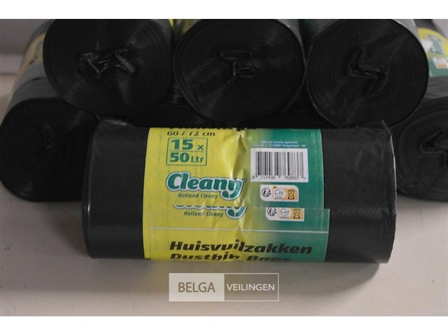 8 rollen huisvuilzakken (15x50l) - afbeelding 2 van  2