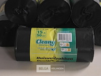 8 rollen huisvuilzakken (15x50l) - afbeelding 2 van  2