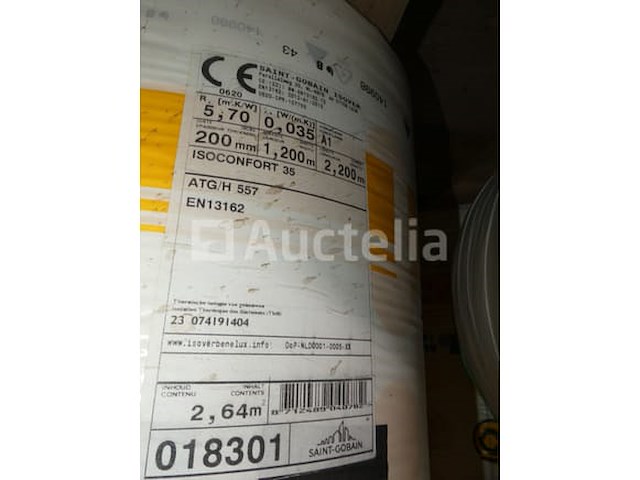8 rollen isover isocomfort 35 isolatie - afbeelding 3 van  4