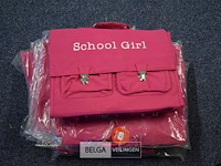 8 roze schooltassen - afbeelding 1 van  2