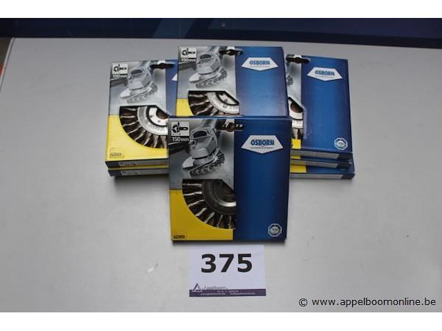 8 schuurborstels osborn dia 150mm - afbeelding 1 van  2