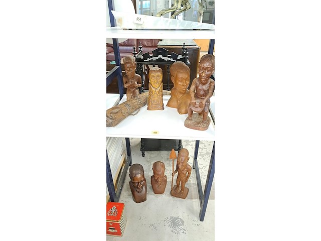 8 stuks afrikaanse beelden - afbeelding 1 van  3
