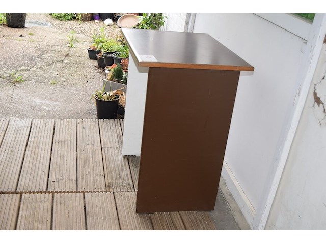 8 vintage schoolbanken 76x62 cm - afbeelding 4 van  4