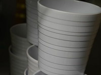 8 witte bloempotjes - afbeelding 2 van  4