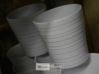 8 witte bloempotjes - afbeelding 3 van  4