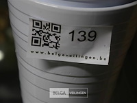 8 witte bloempotjes - afbeelding 4 van  4