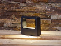 8 x 10w led zand zwart tuinlamp 14.5cm warm wit - afbeelding 2 van  9