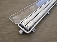 8 x 120cm dubbele led tl t8 armaturen waterdicht - afbeelding 4 van  9
