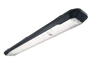 8 x 120cm pro dubbele led tl t8 armaturen waterdicht donkergrijs met reflector - afbeelding 1 van  9